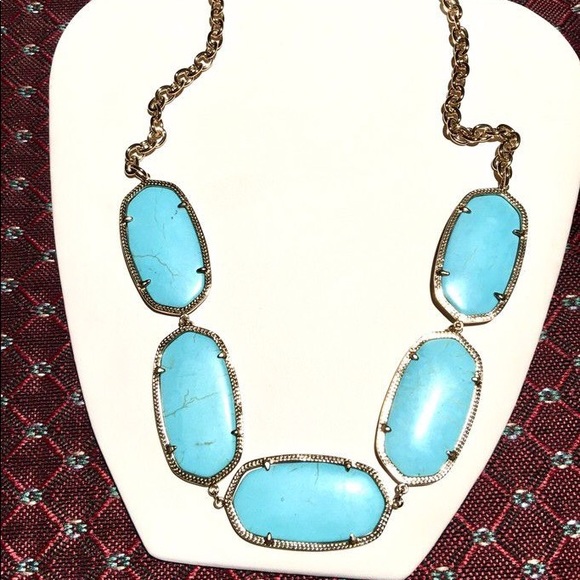 Kendra Scott Valencia turquoise necklace - Picture 1 of 6
